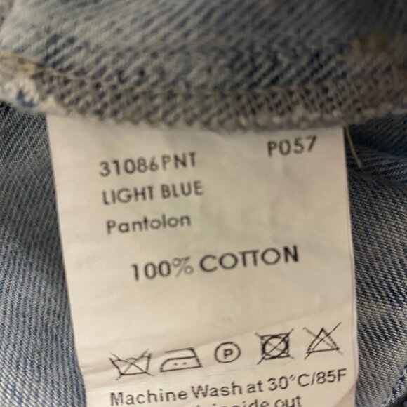 🔥 Soulofmu Light Wash Distressed Wide Leg Jeans – Size M 🔥 - Picture 9 of 10